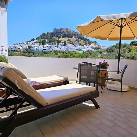 Galini View Apartments Lindos ภายนอก รูปภาพ