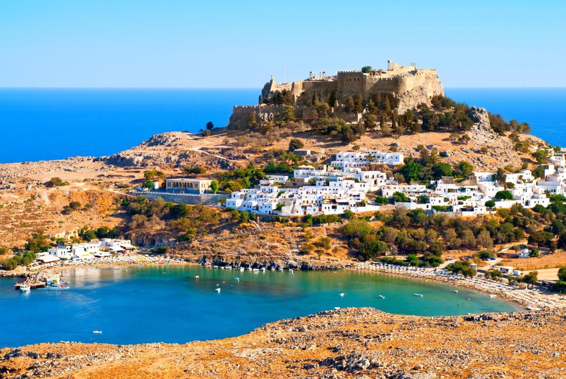 Galini View Apartments Lindos ภายนอก รูปภาพ