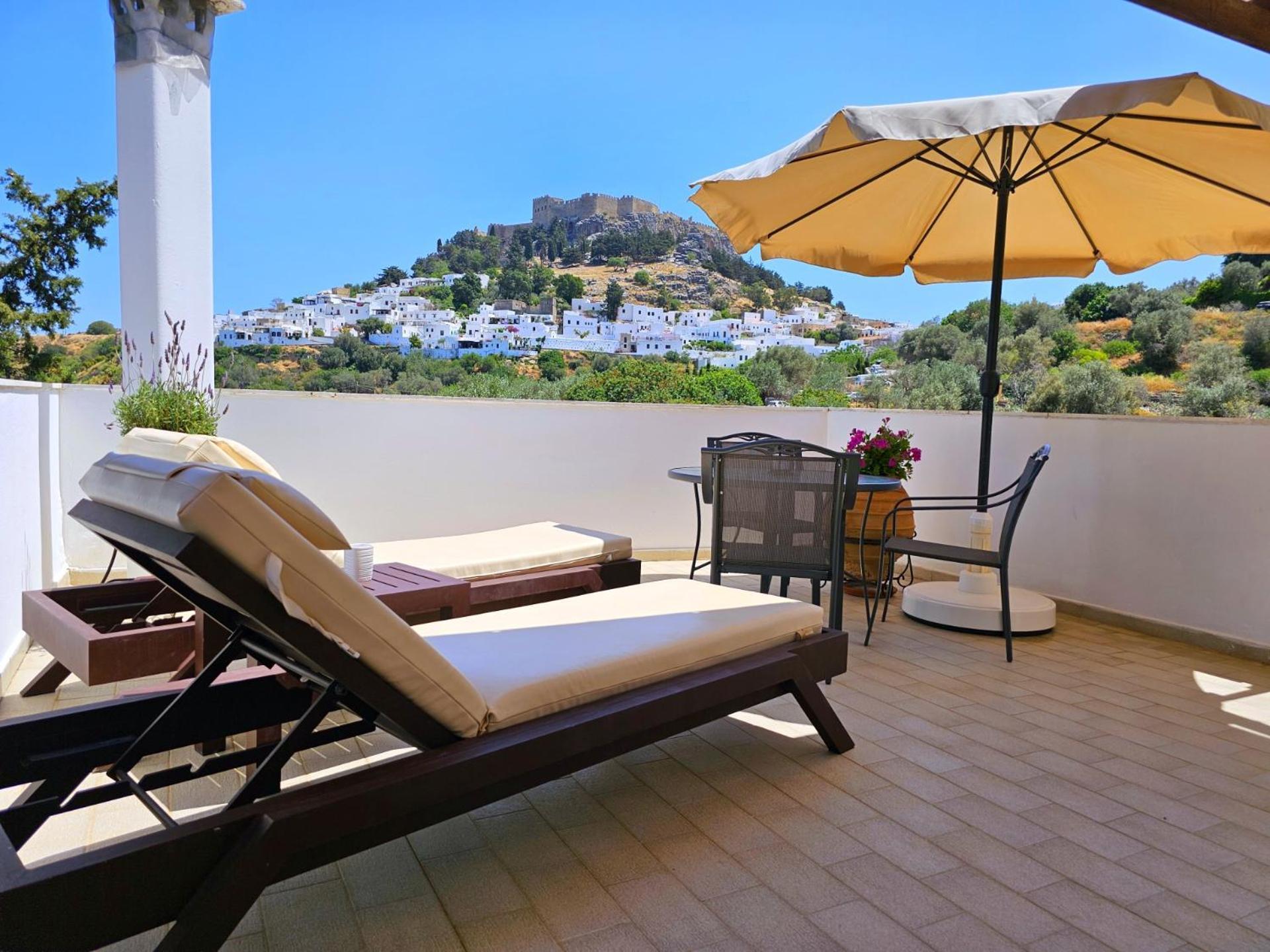 Galini View Apartments Lindos ภายนอก รูปภาพ