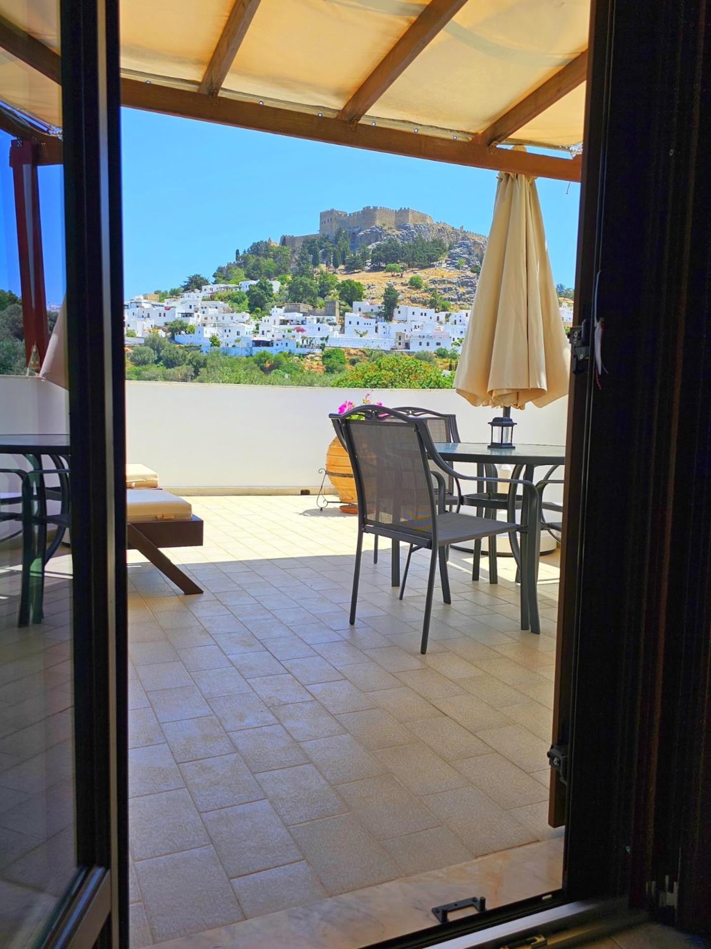 Galini View Apartments Lindos ภายนอก รูปภาพ