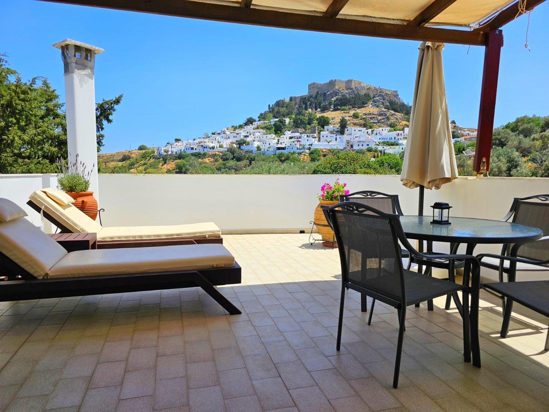 Galini View Apartments Lindos ภายนอก รูปภาพ