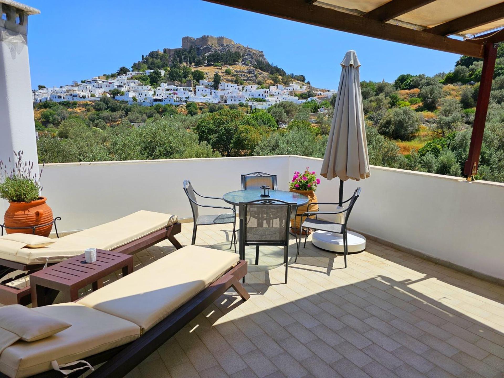 Galini View Apartments Lindos ภายนอก รูปภาพ