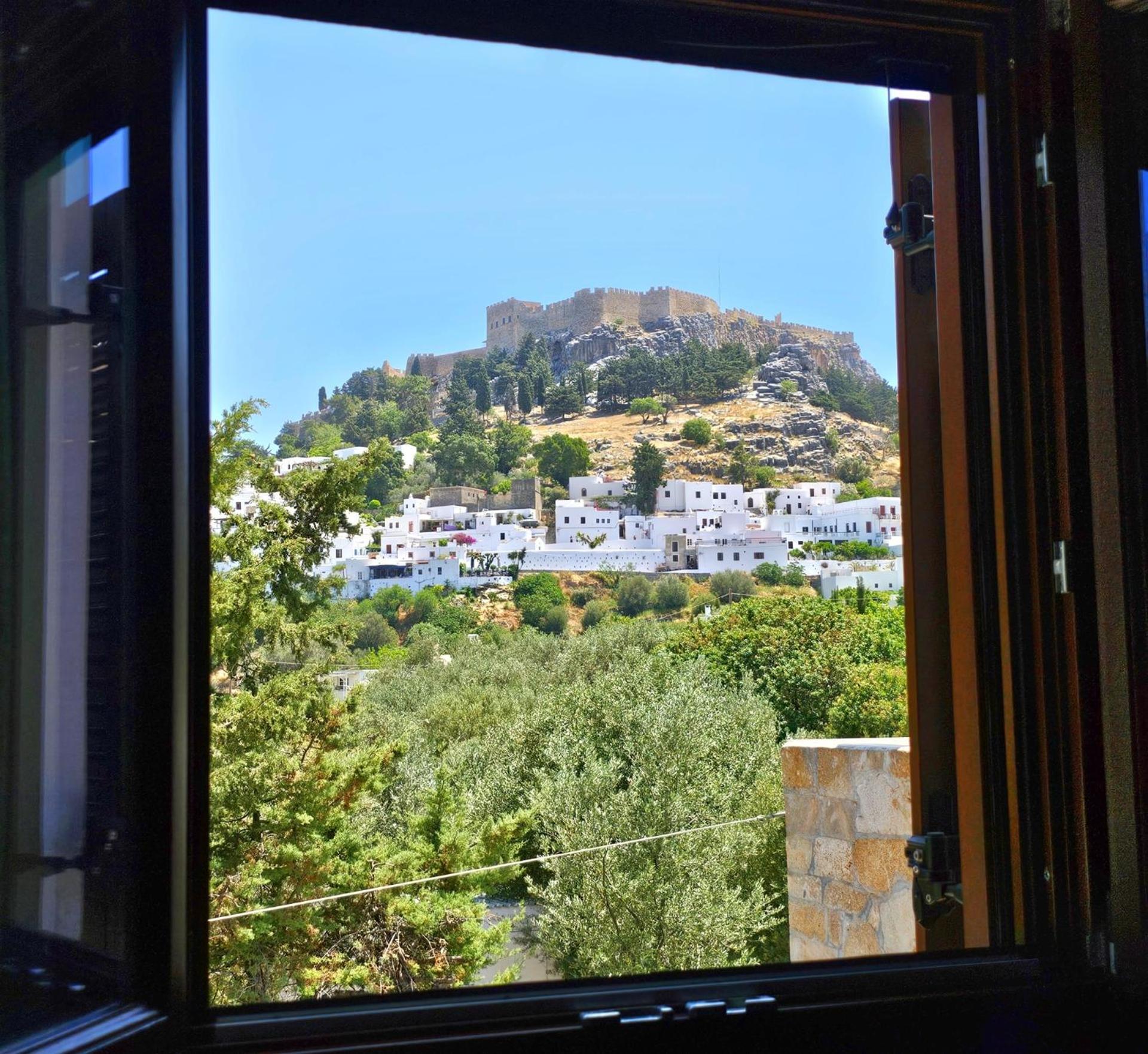 Galini View Apartments Lindos ภายนอก รูปภาพ