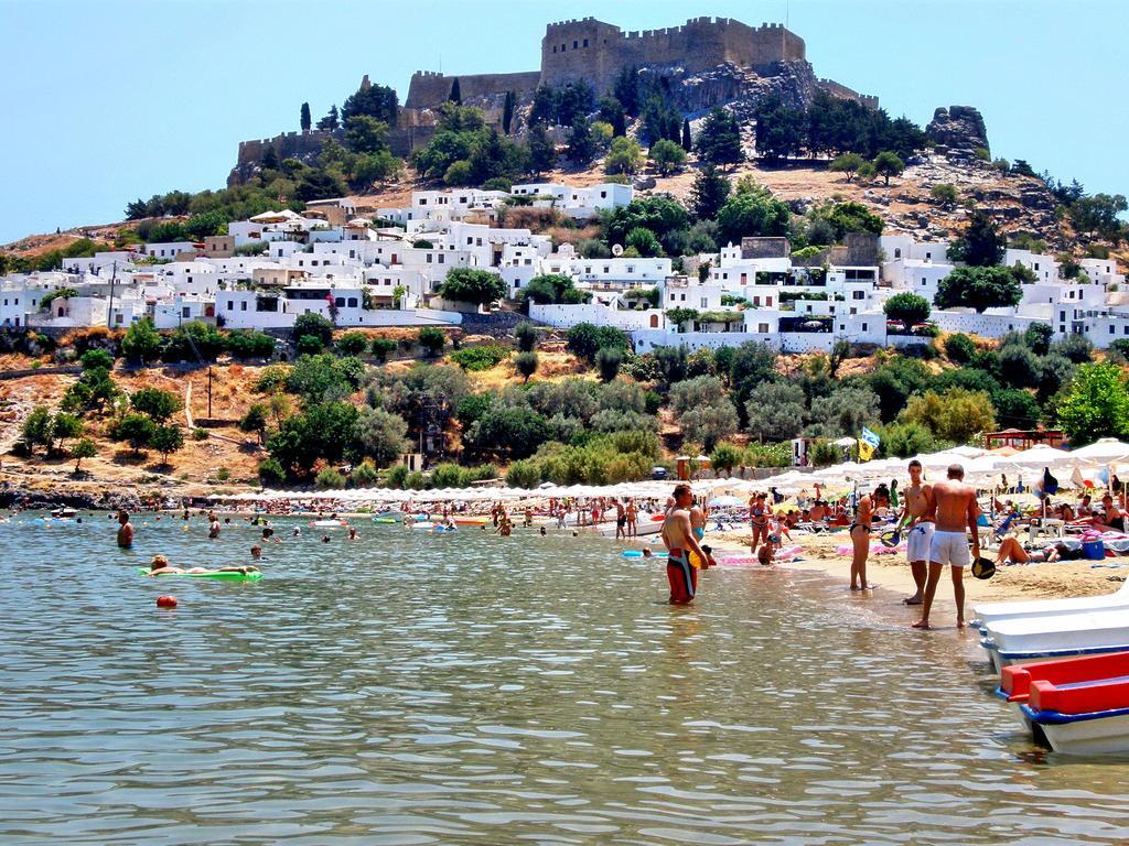 Galini View Apartments Lindos ภายนอก รูปภาพ