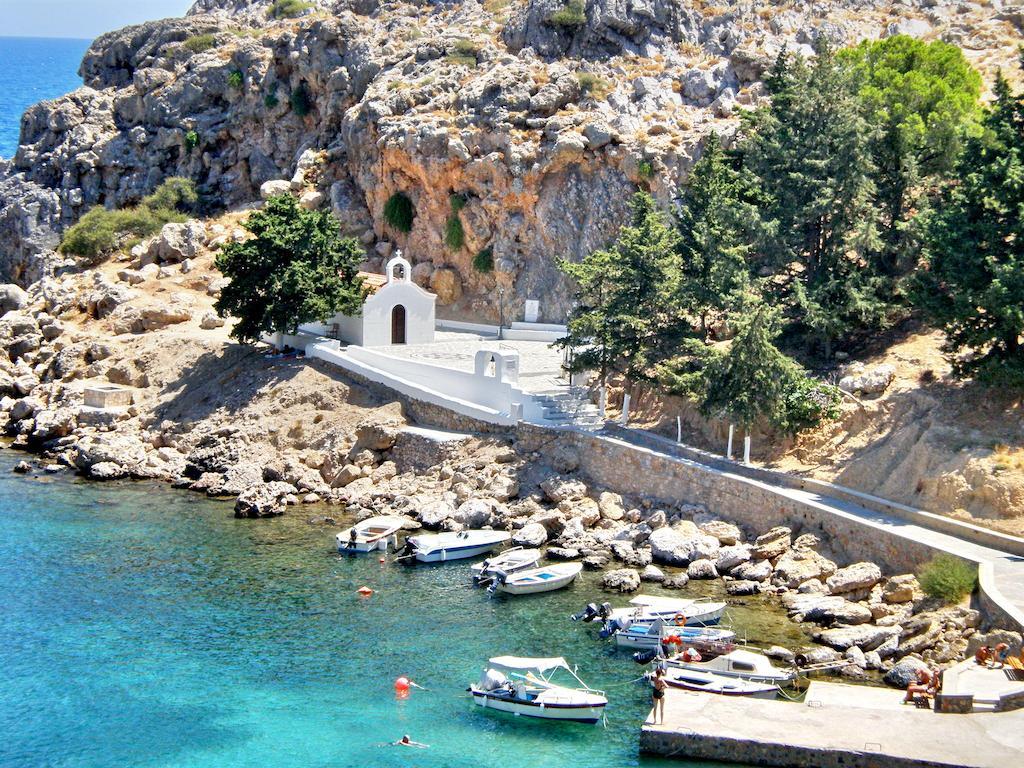 Galini View Apartments Lindos ภายนอก รูปภาพ