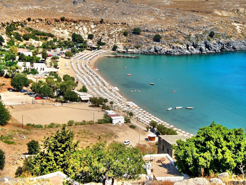 Galini View Apartments Lindos ภายนอก รูปภาพ